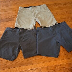Kuhl (3) Pair Men's Classic Stretch Chino Shorts Sz 36.  Box37